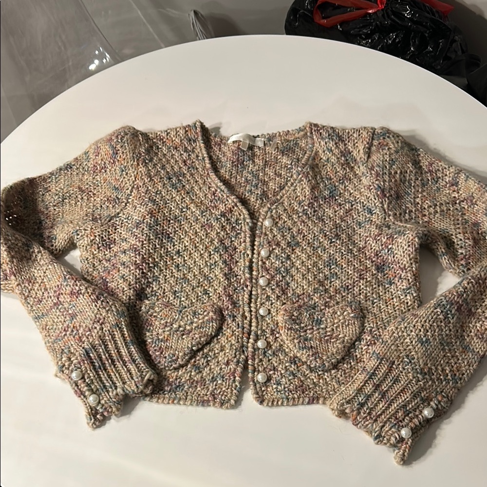 LoveShackFancy Knit Cardigan Sweater